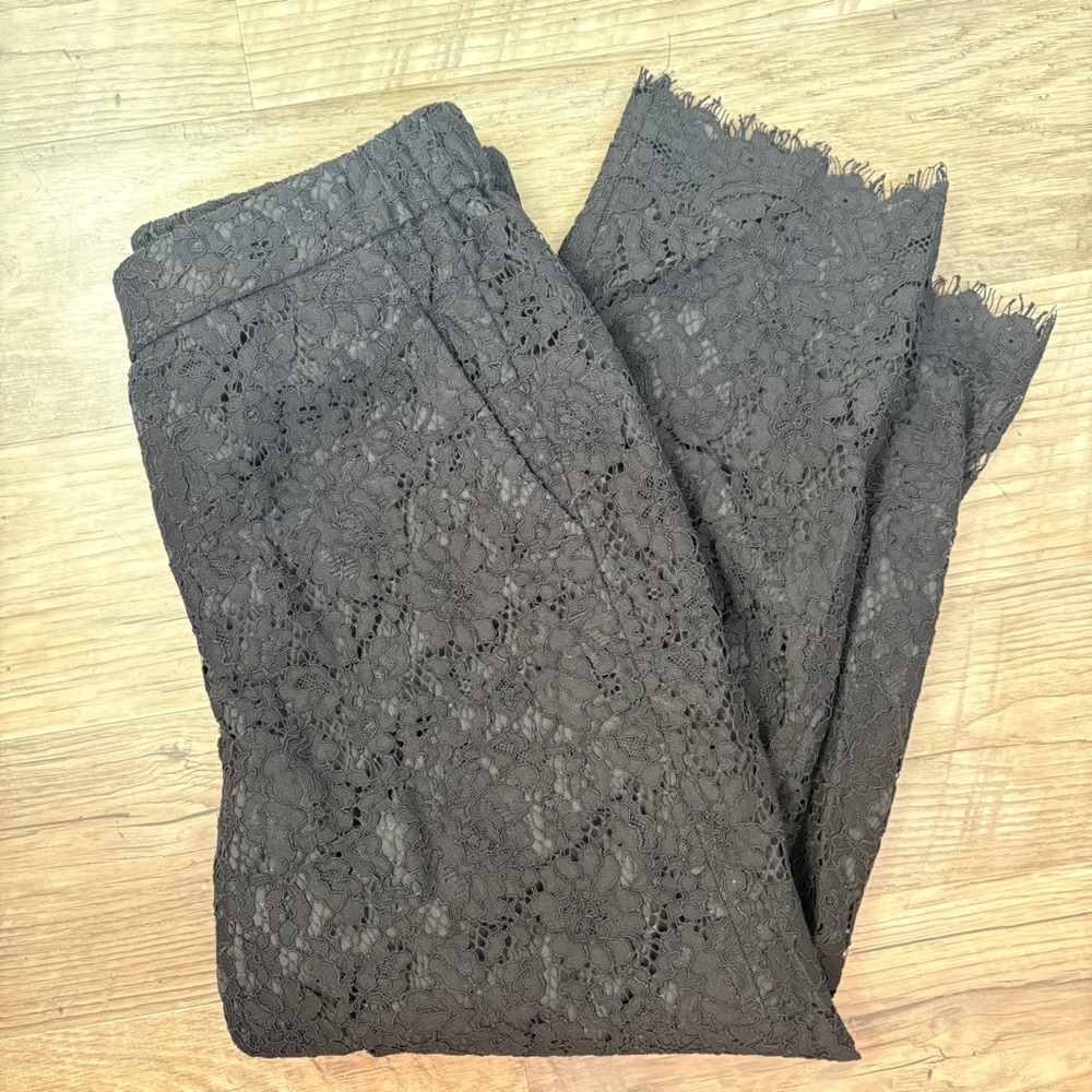 J. Crew Charcoal Lace pants.